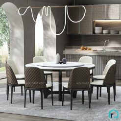Bần ưn tròn xoay 6 ghế