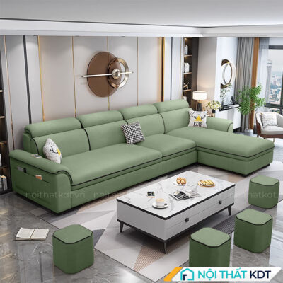 Ghe sofa goc L boc vai ni S110 2
