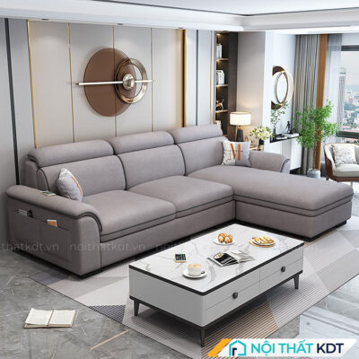 Ghe sofa vai ni goc L nho gon S110A 24