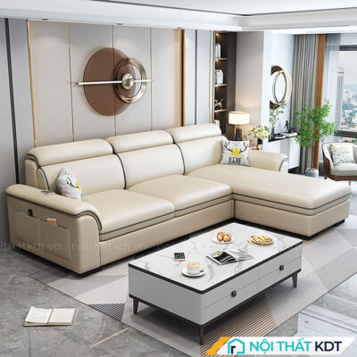 Ghe sofa vai ni goc L nho gon S110A 30