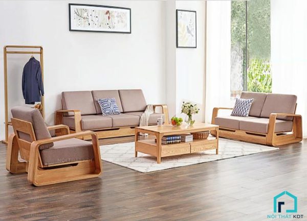 Ghế sofa văng gỗ sồi kiểu Nhật S174 (14)