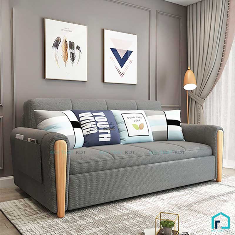 Sofa giường chân gỗ cách điệu đẹp mắt S20 (3)