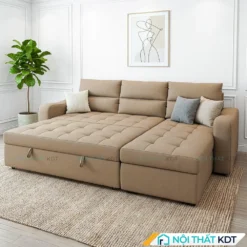Sofa giường cho 2 người nằm ngủ SG11 màu be