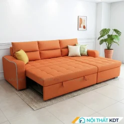 Sofa giường cho 2 người nằm ngủ SG11 màu cam