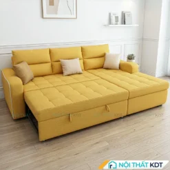 Sofa giường cho 2 người nằm ngủ SG11 màu vàng chanh