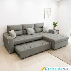 Sofa giường cho 2 người nằm ngủ SG11 màu xám tro