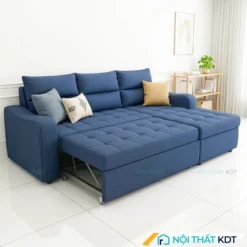 Sofa giường cho 2 người nằm ngủ SG11 màu xanh lam