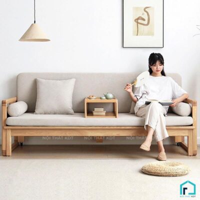 Sofa giường gỗ tay vịn mỏng tinh tế S34 (10)