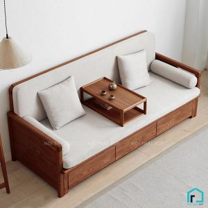 Sofa giường gỗ tay vịn mỏng tinh tế S34 (3)