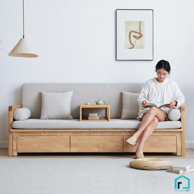 Sofa giường gỗ tay vịn mỏng tinh tế S34 (6)