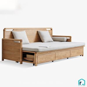 Sofa giường gỗ tay vịn mỏng tinh tế S34 (7)