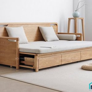 Sofa giường gỗ tay vịn mỏng tinh tế S34 (8)