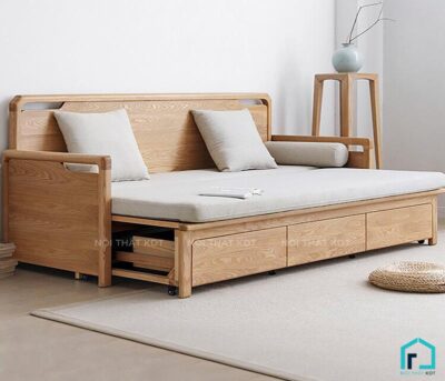 Sofa giường gỗ tay vịn mỏng tinh tế S34 (8)
