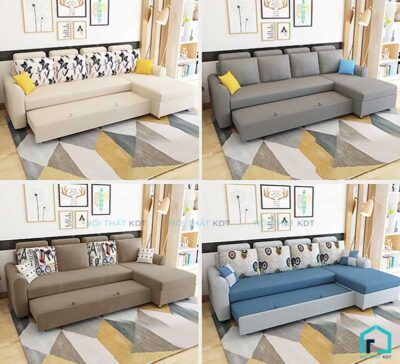 Sofa giường tay tròn S10 - 1