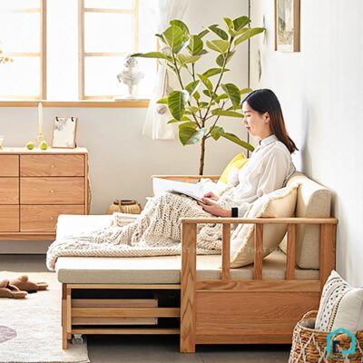 Sofa giường tay vịn mỏng có ngăn kéo S35 (3)