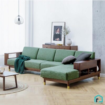 Sofa gỗ góc L (2)