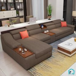 Sofa nỉ góc L đệm rời S161A (3)
