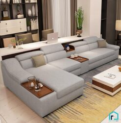 Sofa nỉ góc L đệm rời S161A (5)