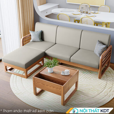 Sofa go 3 cho goc L nho gon S175 L3 10