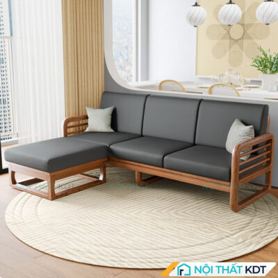 Sofa go 3 cho goc L nho gon S175 L3 14