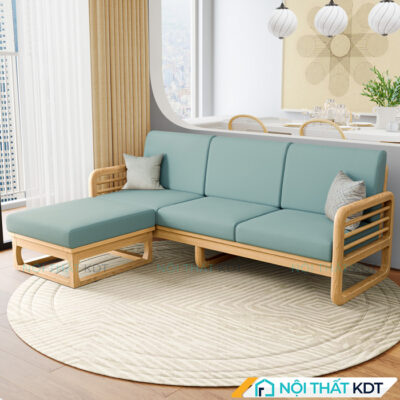 Sofa go 3 cho goc L nho gon S175 L3 15