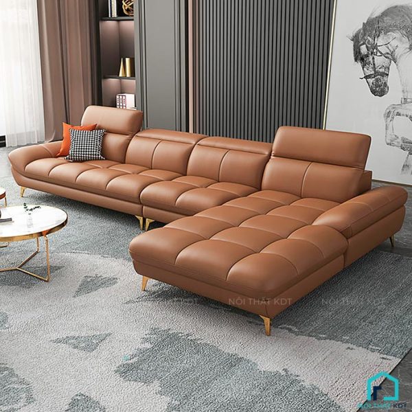 Sofa góc da sang trọng đệm rút lõm S199 (8)