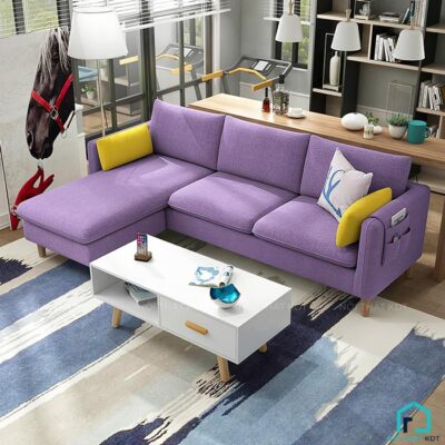 Sofa nỉ góc L thông minh nhỏ gọn S33A (1)