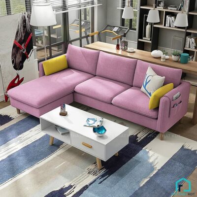 Sofa nỉ góc L thông minh nhỏ gọn S33A (13)