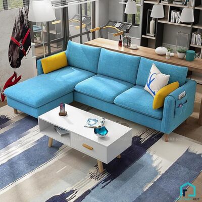Sofa nỉ góc L thông minh nhỏ gọn S33A (26)