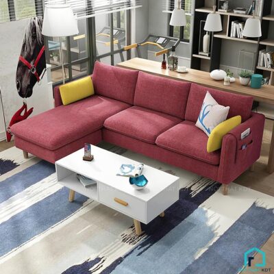 Sofa nỉ góc L thông minh nhỏ gọn S33A (4)