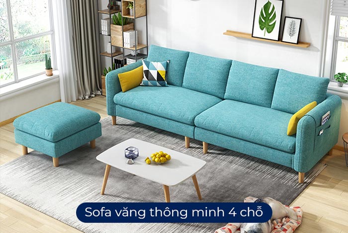 Sofa văng nỉ góc L thông minh nhỏ gọn S33A (9)