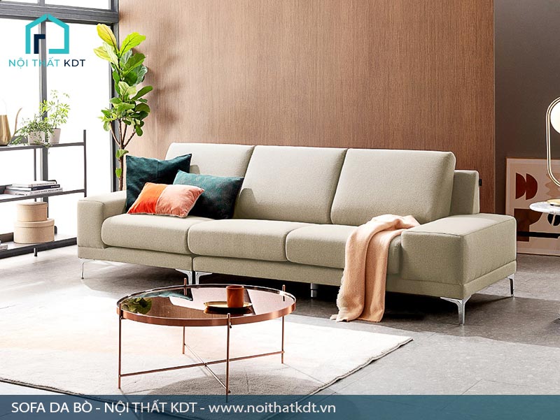 Sofa văng nỉ thiết kế đơn giản