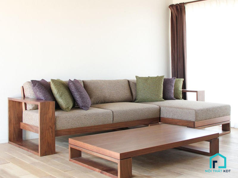 chọn sofa gỗ theo chất liệu gỗ