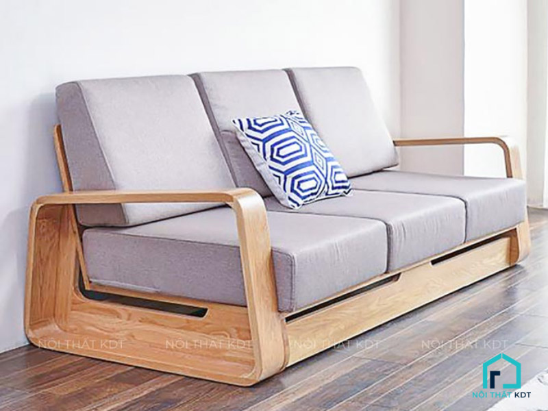 sofa văng gỗ sồi