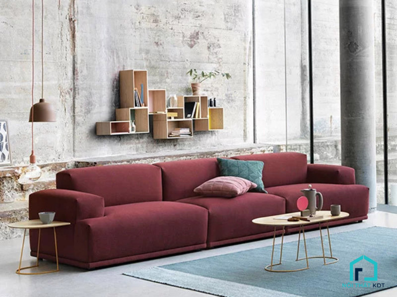 mẫu ghế sofa màu đỏ cao cấp