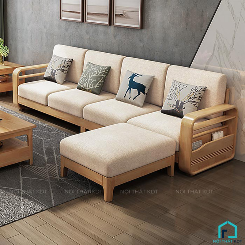 sofa có chân gỗ kích thước