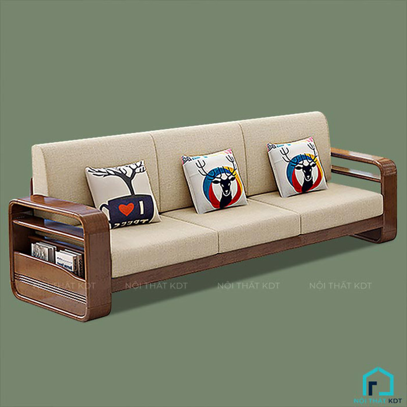 sofa kiểu dáng chân gỗ review