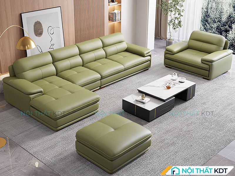 Sofa chữ L lý tưởng cho phòng khách trung bình
