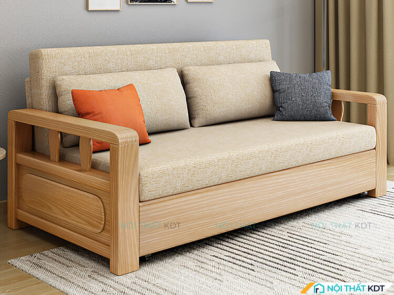 Màu kem thanh lịch của sofa S38 giúp không gian sáng hơn