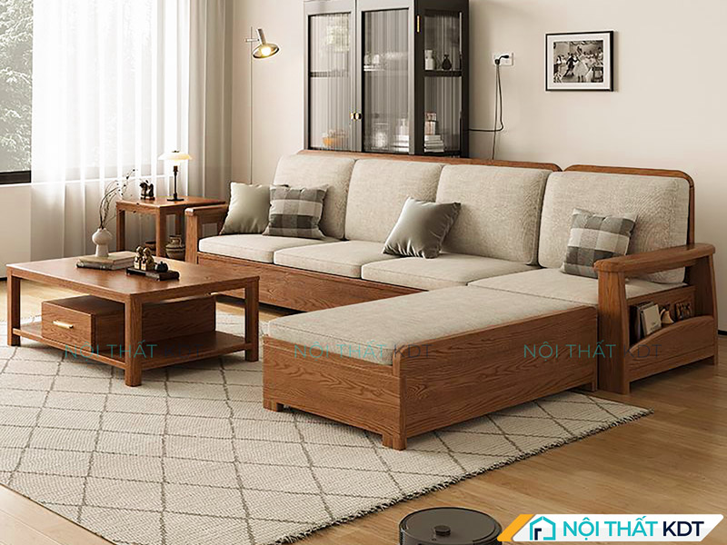 Sofa kem đậm giúp cân bằng ánh sáng