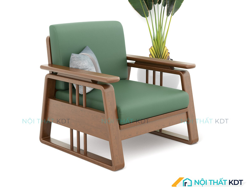 Sofa gỗ Indochine S370 với thiết kế chuẩn mực