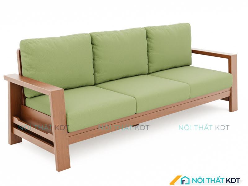 Mẫu ghế sofa văng S189 với sofa xanh oliu