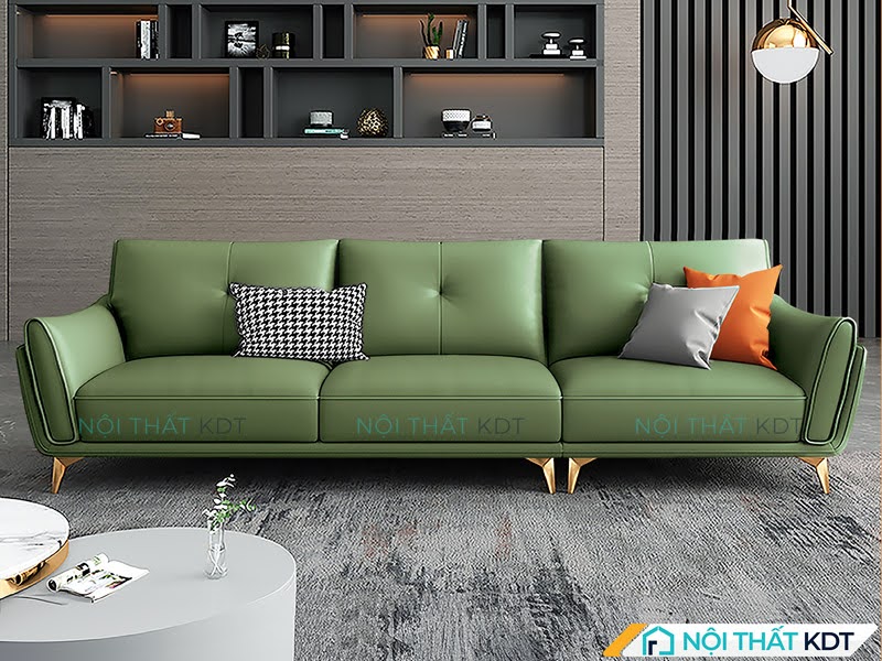 Mẫu sofa xanh rêu cho khu resort