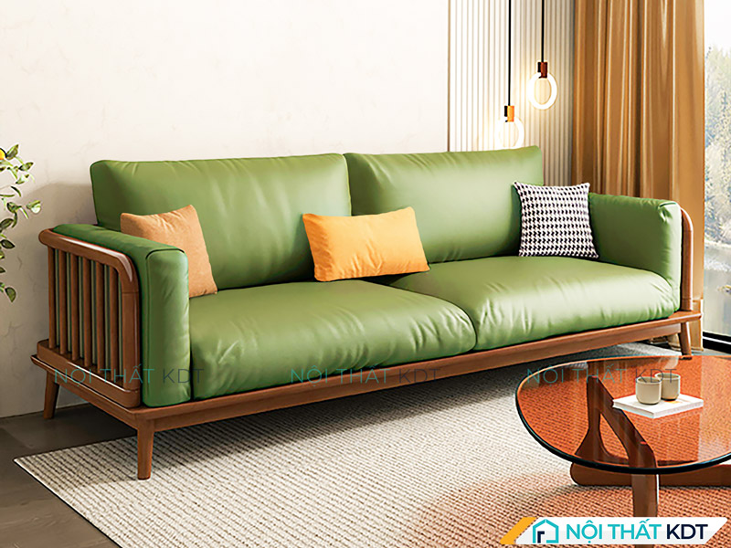 Tham khảo cách bố trí sofa văng đôi sát tường để tối ưu diện tích, đồng thời đặt gần cửa kính để đón ánh sáng tự nhiên