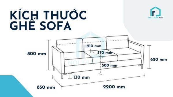 Kích thước ghế sofa tiêu chuẩn là bao nhiêu? - Cách chọn kích cỡ Sofa