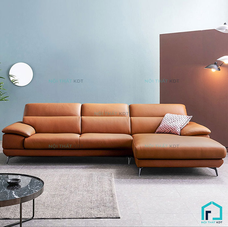 chọn sofa da có kích thước phù hợp với diện tích phòng
