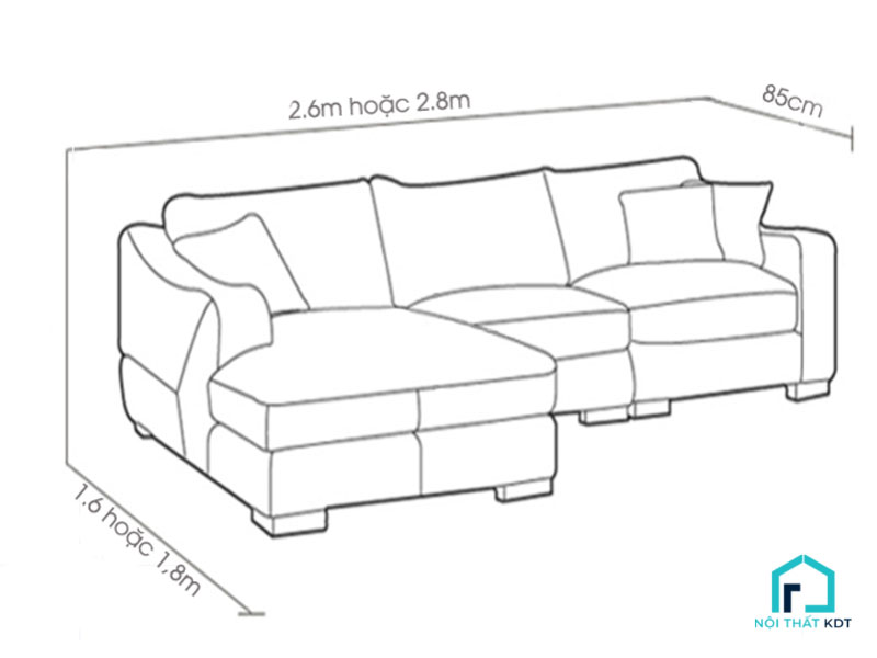 Kích thước sofa nhỏ