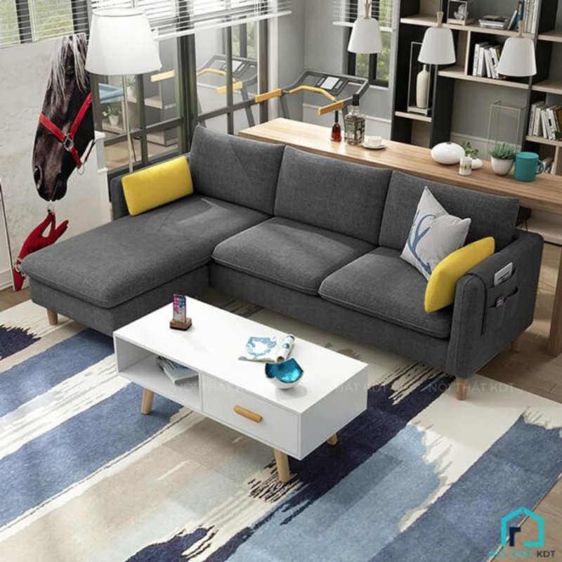 mẫu bàn ghế sofa màu xám đẹp 1