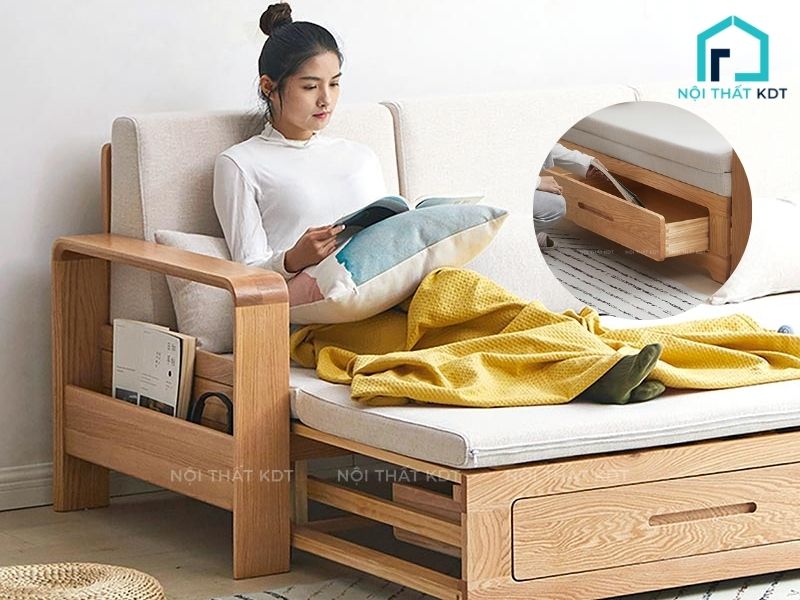 sofa giường gỗ đa năng s45