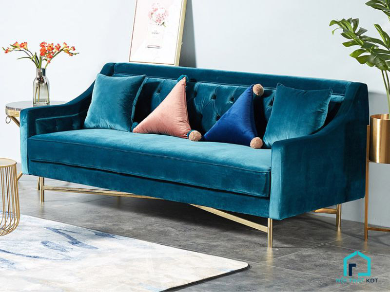 sofa nỉ nhung đa dạng thiết kế màu sắc